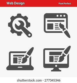Web Design Icons. Professional, pixel perfect icons optimized for both large and small resolutions. EPS 8 format. Designed at 32 x 32 pixels.