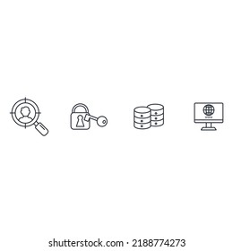 Web Design icons set . Web Design pack symbol vector elements for infographic web