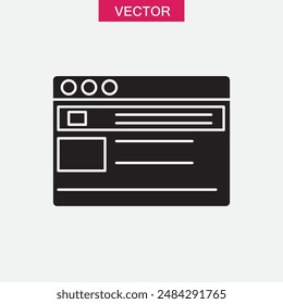 Web design illustration for web and app on white background..eps