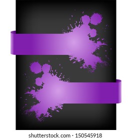 Web design infographic options banner. Purple  template label vector illustration.
