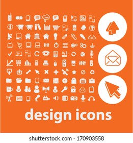 diseño web, iconos de Internet, conjunto de signos, vector