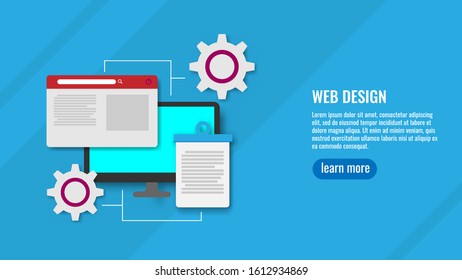 web design. landing page template