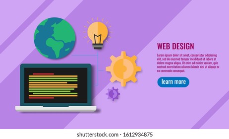 web design. landing page template