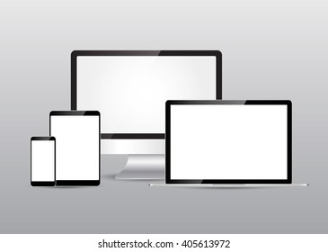 Web design, laptop, smartphone, tablet, computer, display