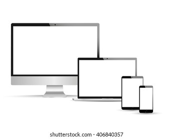 Web design, laptop, smartphone, tablet, computer, display