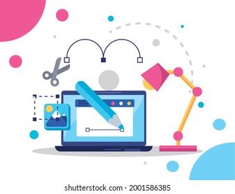 web design in laptop technology