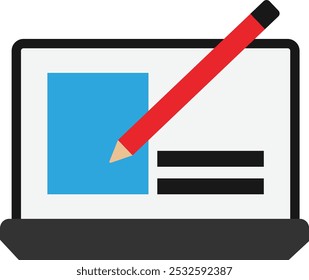 Web Design Layout Icon Vector Flat Illustration