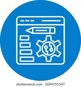 Estilo de Círculo de Cor da Linha do Web Design