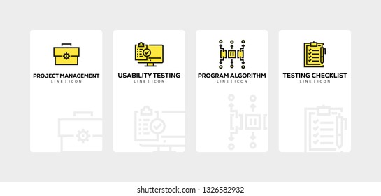 WEB DESIGN LINE ICON SET
