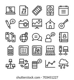 Web Design Line Vector Icons 10