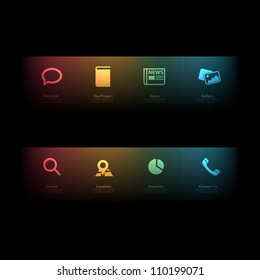 Web design Menu template
