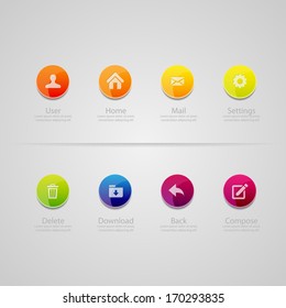 Web design Menu template 