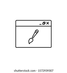 web design - minimal line web icon. simple vector illustration. concept for infographic, website or app.