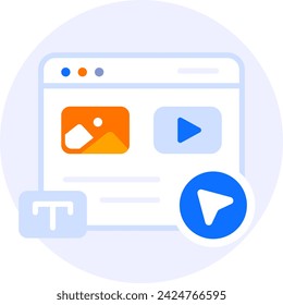 Webdesign Moderne Icon Illustration