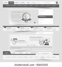 Web Design Navigation Set