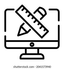 web design outline design, SEO and web flat design for mobile concepts and web apps. Collection of modern infographic logo and pictogram.