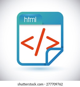Web design over white background, vector illustration.