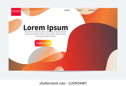 Web design page templates.  Vector Fluid gradients. Modern abstract gradient shapes composition. Minimal Vector cover design. Futuristic design. Eps10 vector.