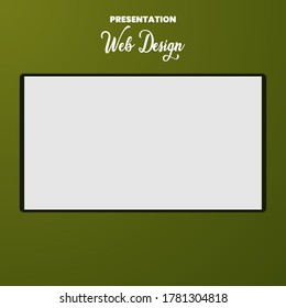 Web Design Presentation Army Color Template