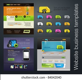 web design set +bonus icons