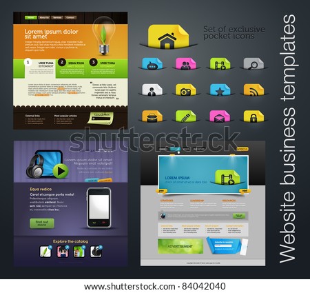 web design set +bonus icons