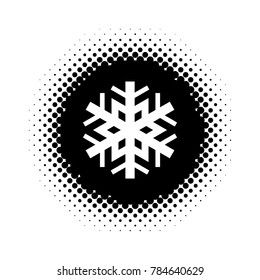 Web design of snowflake icon. Vector illustration