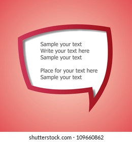 Web design speech bubble