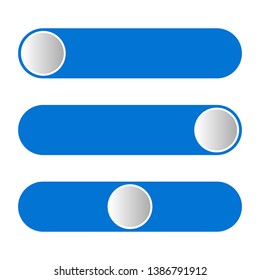 Web design switch position set. isolated vector element. 