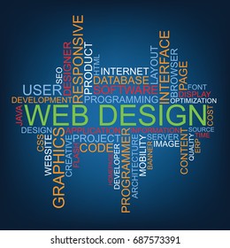 Web Design tag cloud
