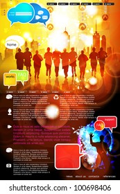 Web design template