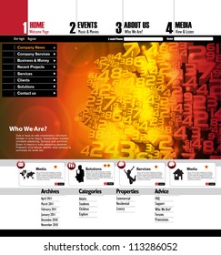 Web design template