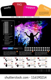 Web design template