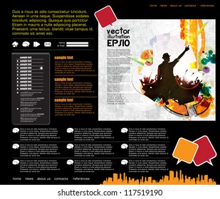 Web design template