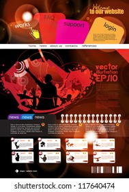 Web design template
