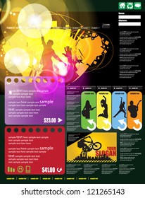Web design template