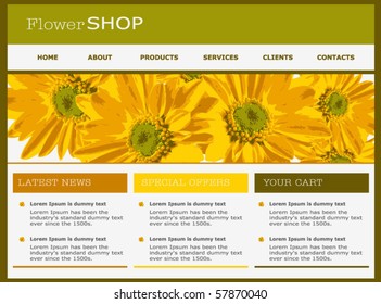 Web design template