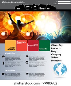 Web design template