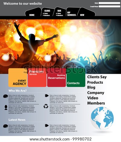 Web design template