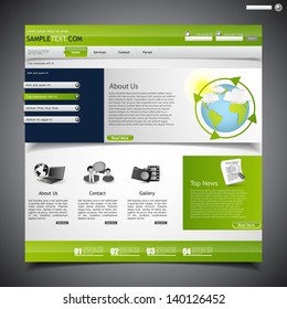 web design template, economy theme 