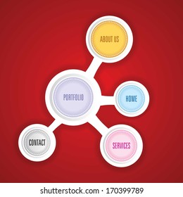Web design template. Eps 10
