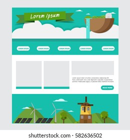 web design template for green corp