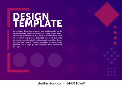 web design template. Minimal geometric background. colorful abstract composition