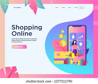 Web Design Template For Online Shop
