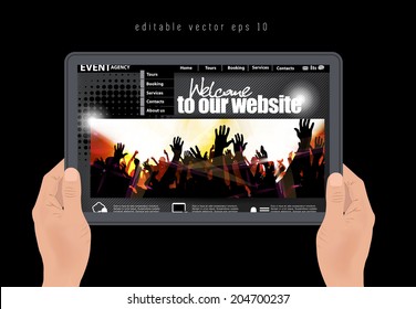 web design template, vector 