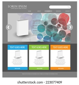 Web design template. vector