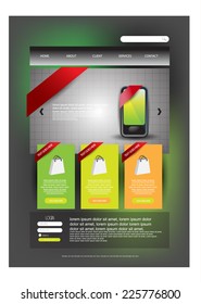 Web design template. vector