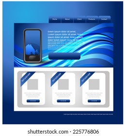 Web design template. vector