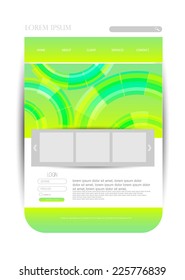 Web design template. vector