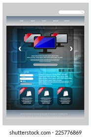 Web design template. vector