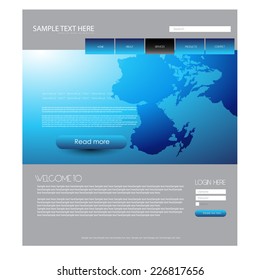 web design template. vector